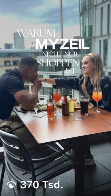 Screenshot: 370 thousand views on the MyZeil campaign